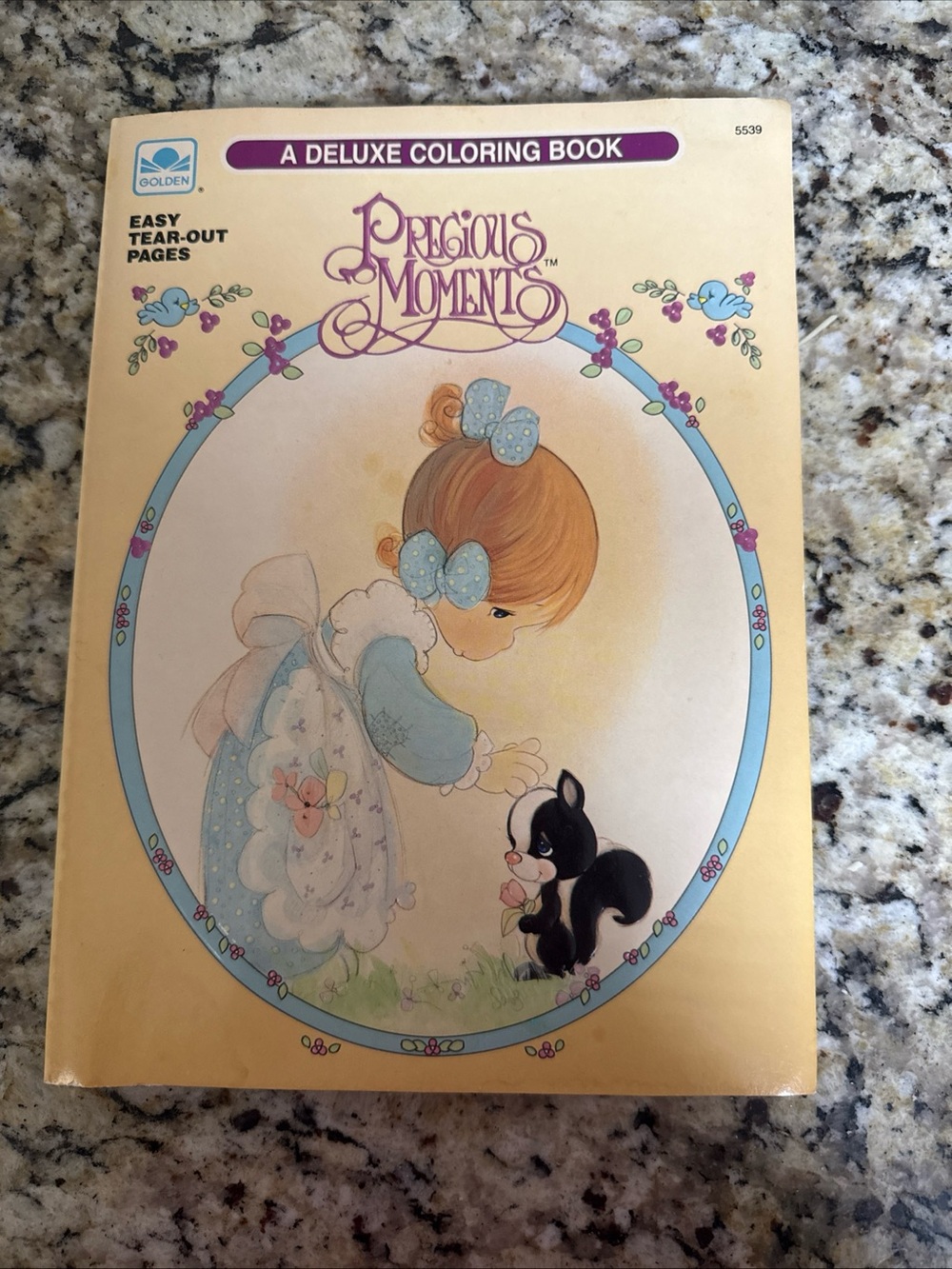 Precious Moments Coloring Book - Pastel Yellow & Blue Accents